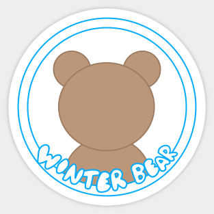 Winter bear Sticker